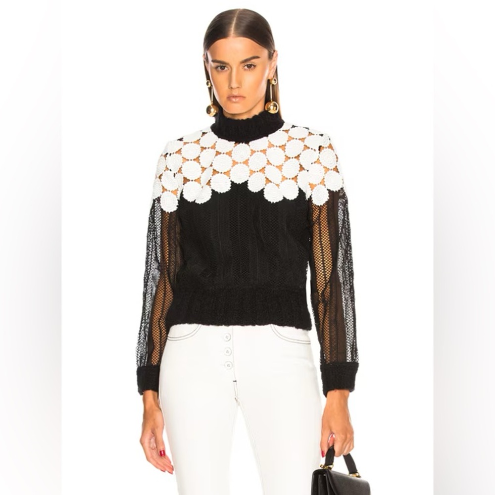 SEA New York Lace Sweater, M